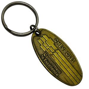 VTG 70s Chevrolet Commitment to Excellence Key Chain Owner Lost and Found‎ Tag